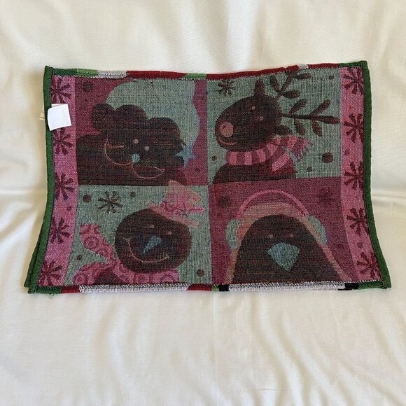 Pair Of Christmas Placemats With Reindeer Santa Penguin & Snowman Design Fun Ho - Picture 3 of 3